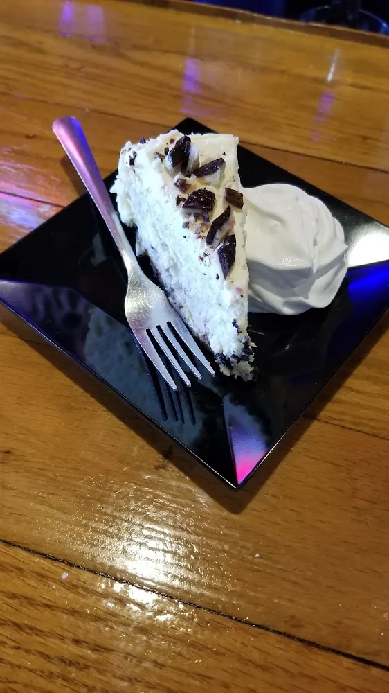 Peppermint Patty Cheesecake Slice